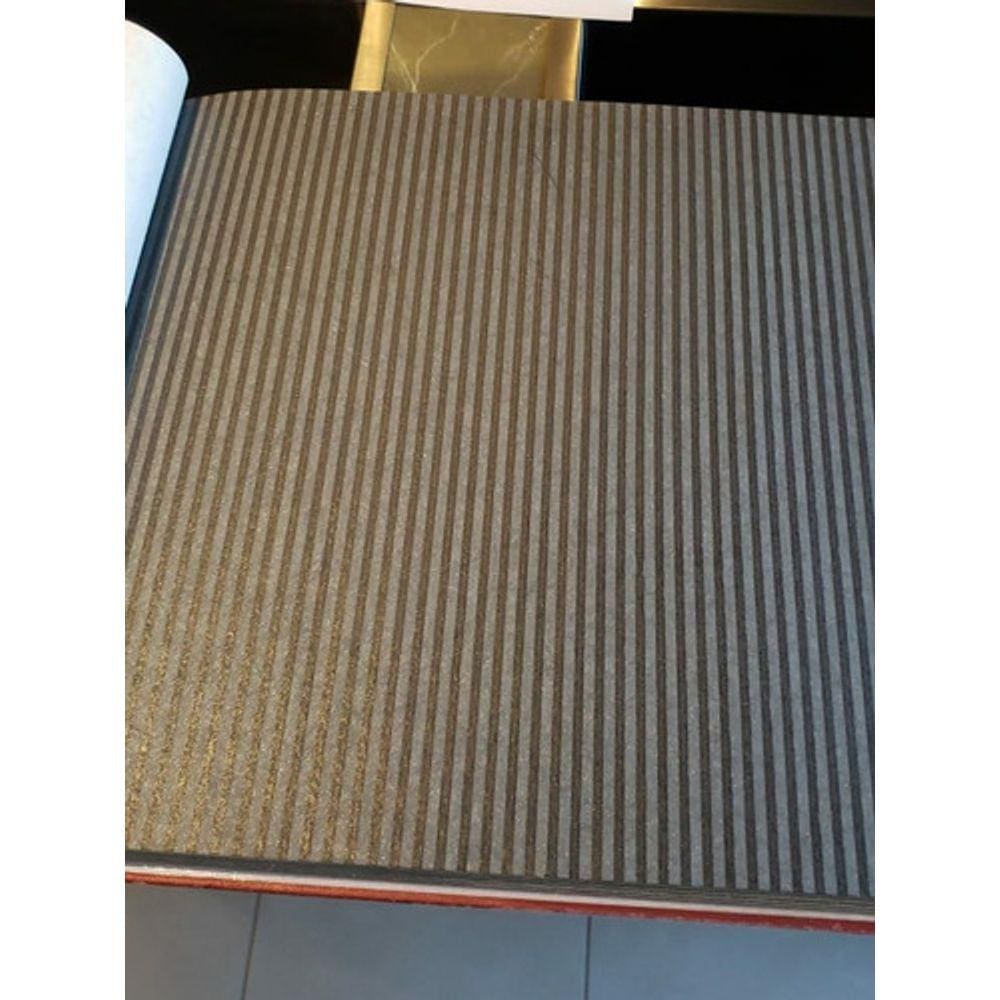 Papel De Parede Lavável Listrado Verde E Preto