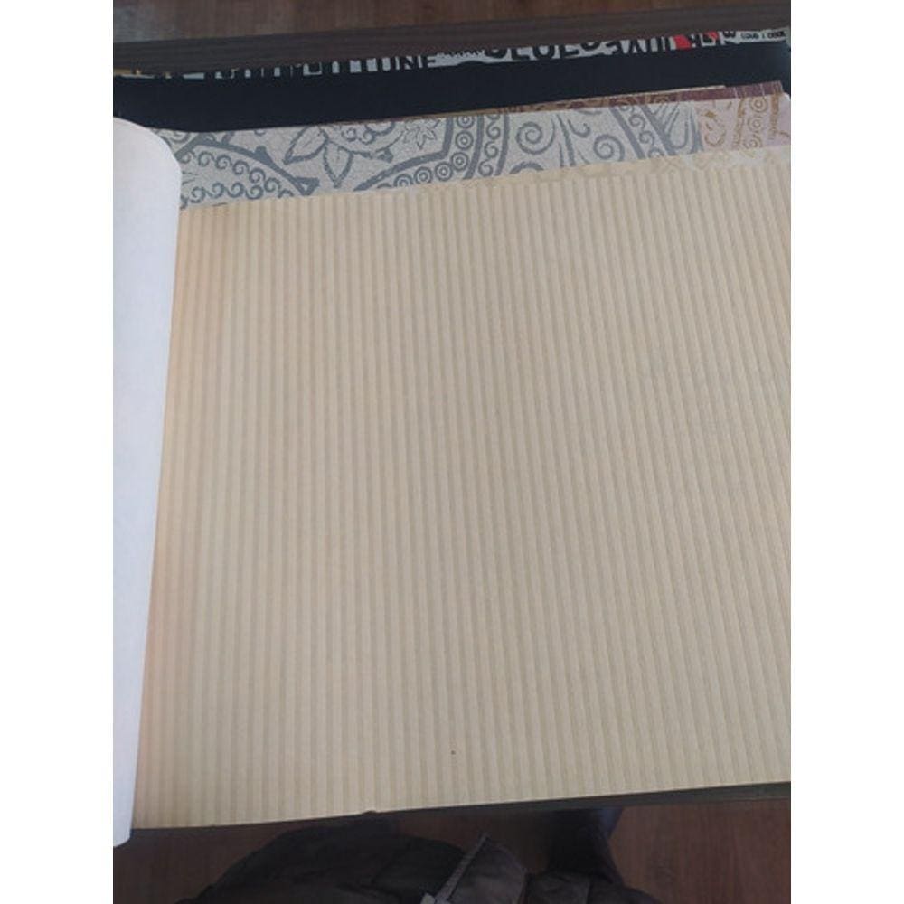 Papel De Parede Lavável Listrado Amarelo