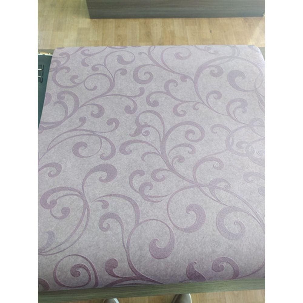 Papel De Parede Importado Lilás Escuro /roxo