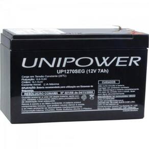 Bateria Estacionária Selada 12V/7Ah Vrla Up1270Seg Unipower
