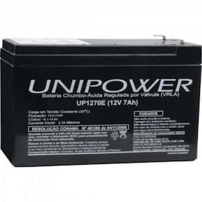 Bateria Estacionária Selada 12V/7Ah Vrla Up1270E Unipower