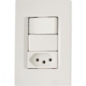 1 Interruptor Simples 10 A 250v e 1 Tomada A 250v