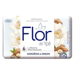 Sabonete Ypê Gardênia e Argan 85g Embalagem com 12 Unidades