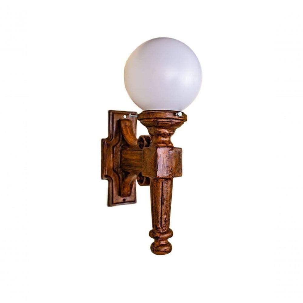 Aplique Juart Luminária Jardim Tocheiro Ferro Fundido
