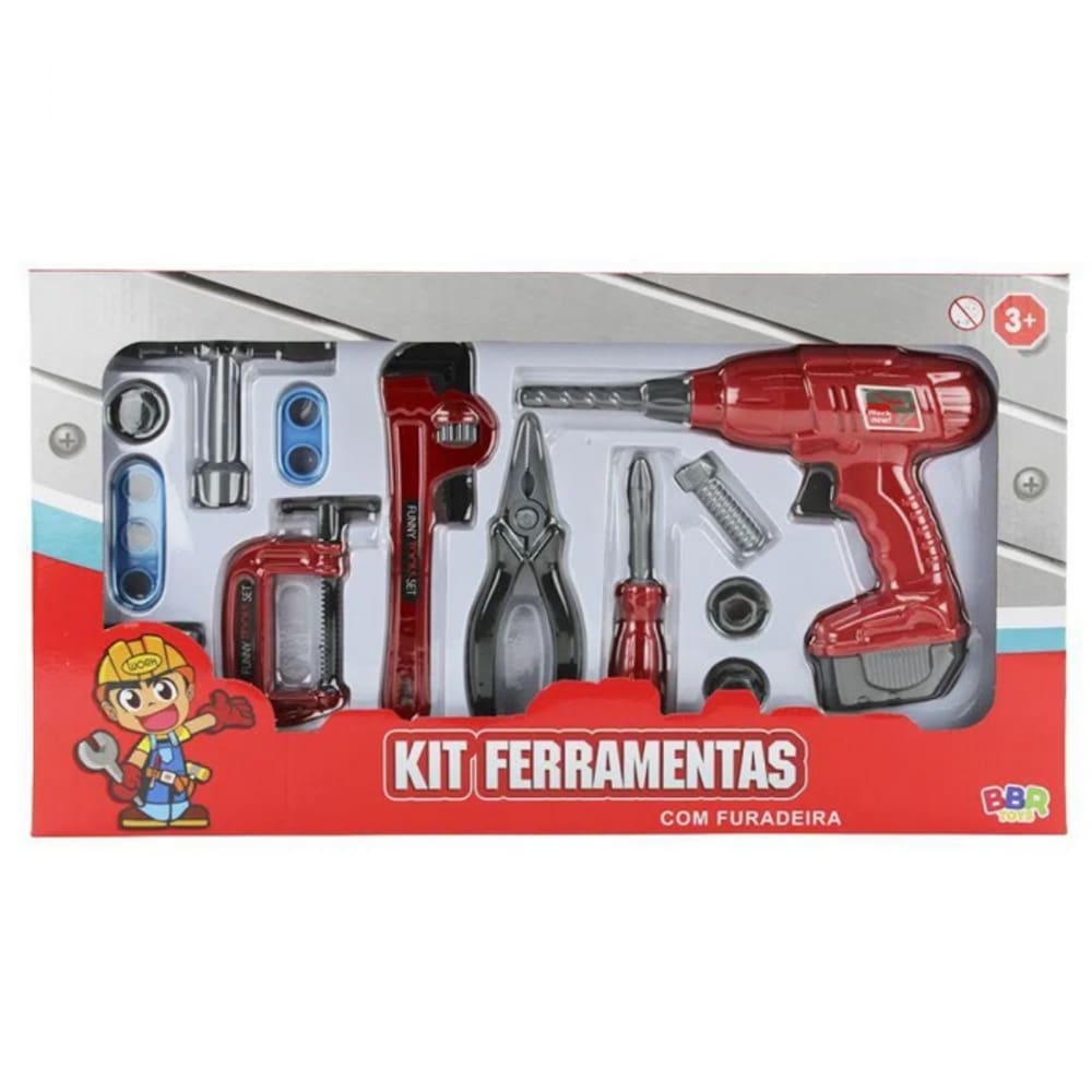 Kit Ferramentas Com Furradeira - BBR TOYS R3016