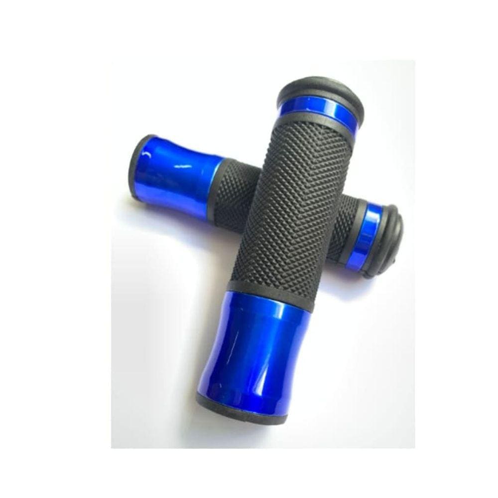 Manopla moto azul esportiva alumínio antiderrapante WM1593