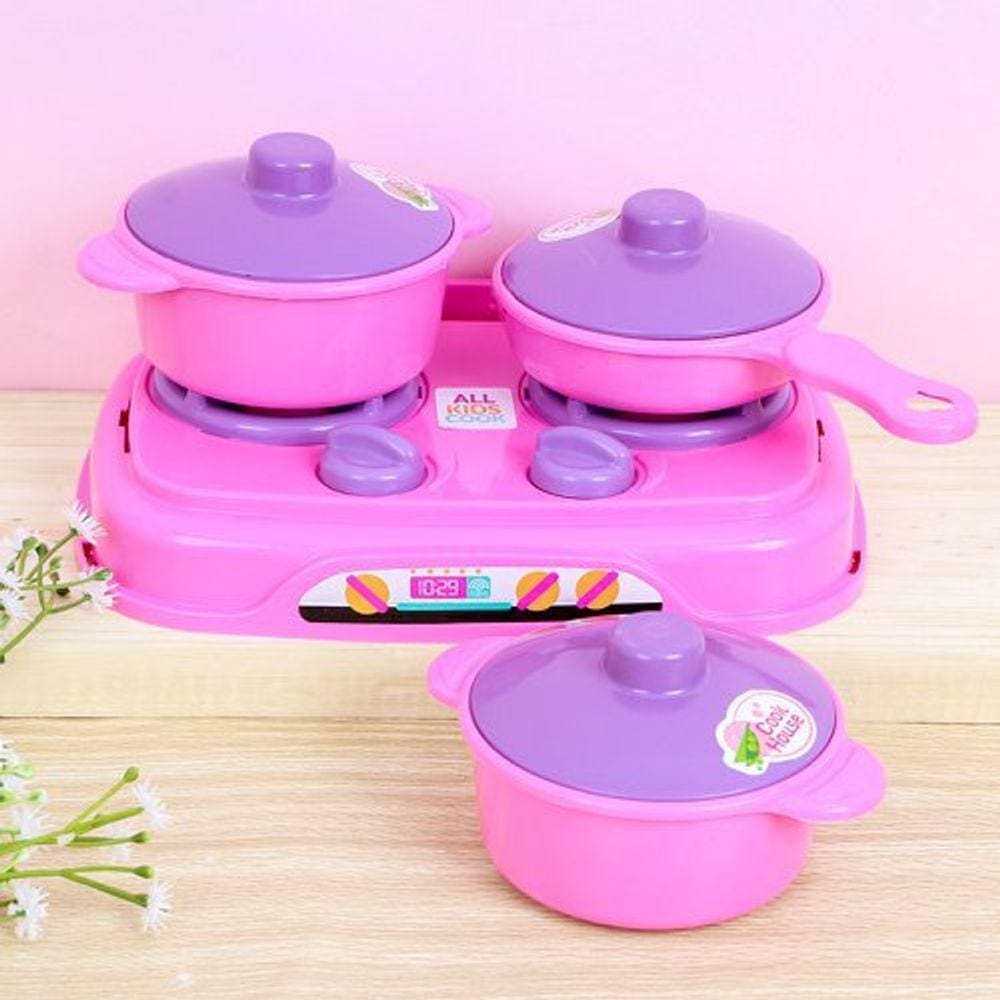 Cozinha Infantil Menina Fogãozinho mais Panelas Play Cooker