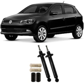 Amortecedor + Kit Batente Vw Gol G5 Traseiro 2008 Até 2013 O Par