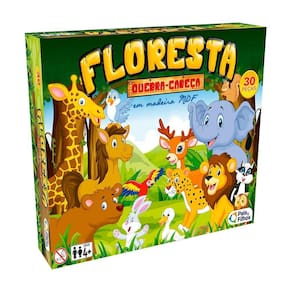 Quebra Cabeça Floresta Em Madeira 30 Peças Presente Crianças