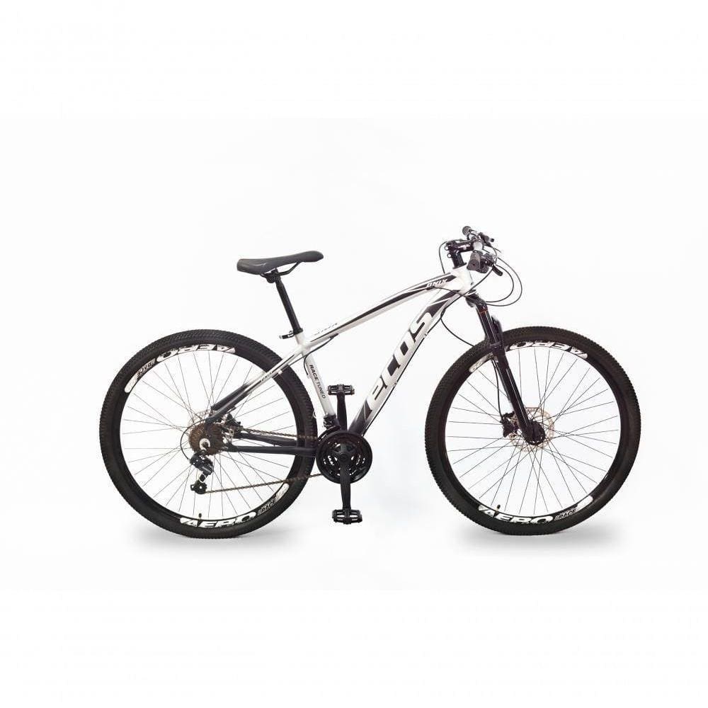 Bicicleta Aro 29 Ecos 21M Prata e Preto 21” Prata