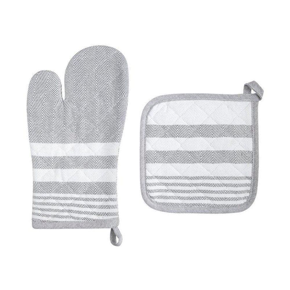 Luva e Descanso de Panela Stripes 2 Peças - Home Style