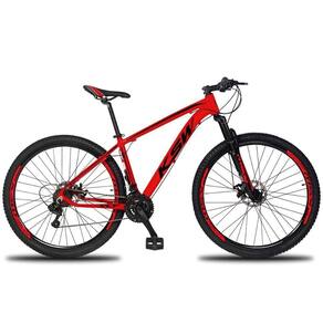 Bicicleta Aro 29 Ksw 27 Marchas E K7 19" Vermelho/Preto