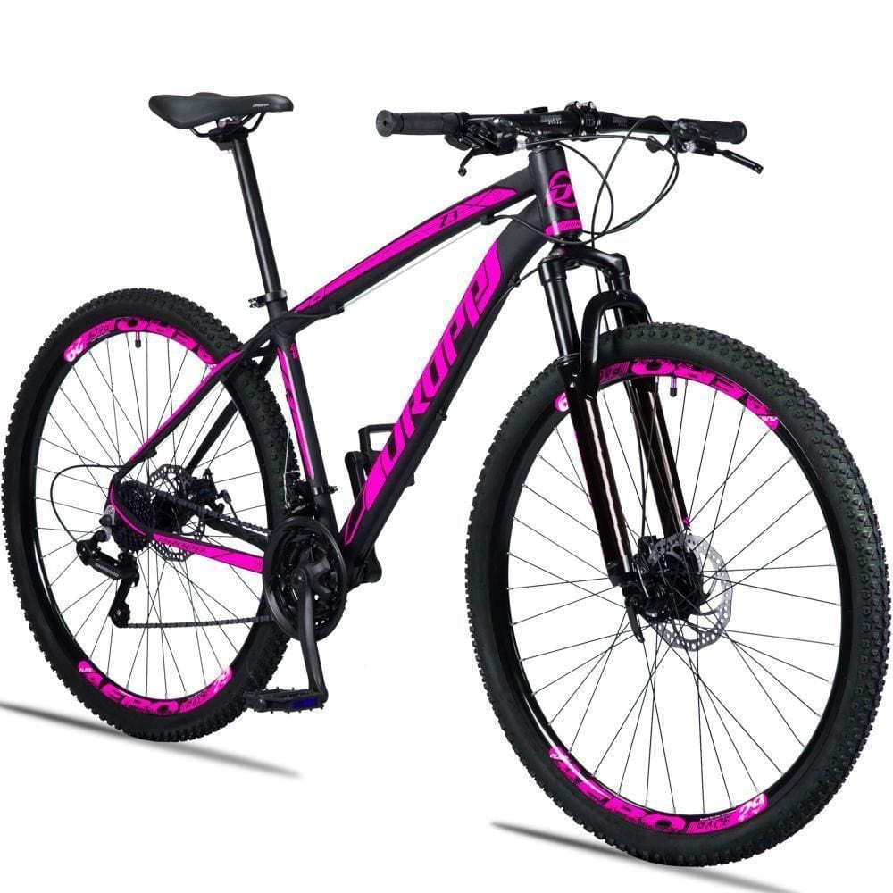 Bicicleta Dropp Z3 Aro 29 Câmbios Shimano Preto+rosa