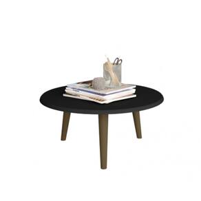 Mesa de Centro Brilhante Preto Fosco - Móveis Bechara