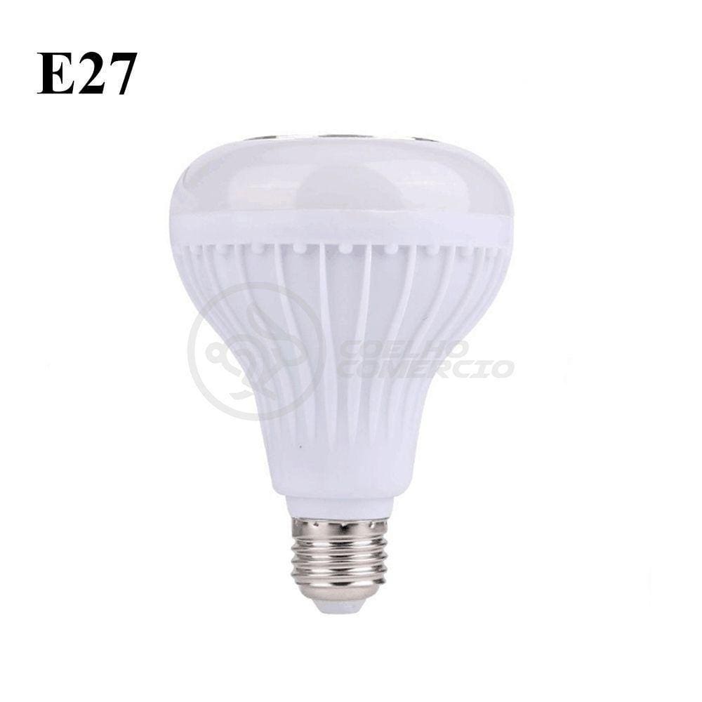 Lâmpada Led 12W E27 Rgb Colorida Com Caixa De Som Bluetooth