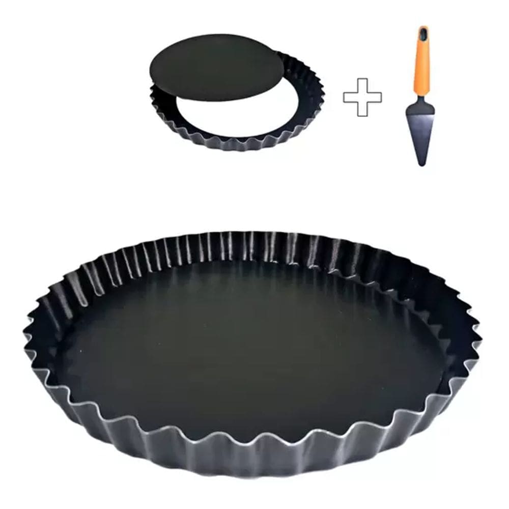 Forma Assadeira Torta C/ Fundo Removível Antiaderente 28cm