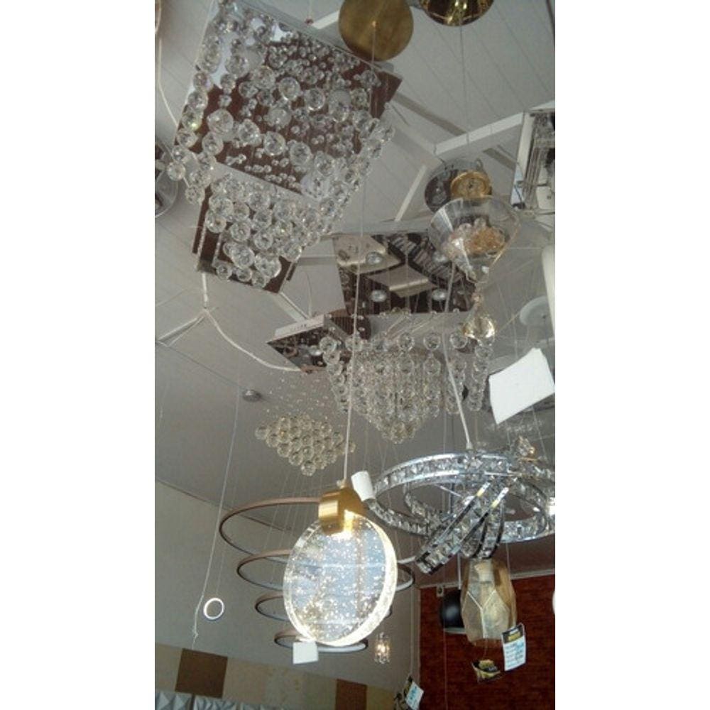 Pendente Moderno Cristal Dourado