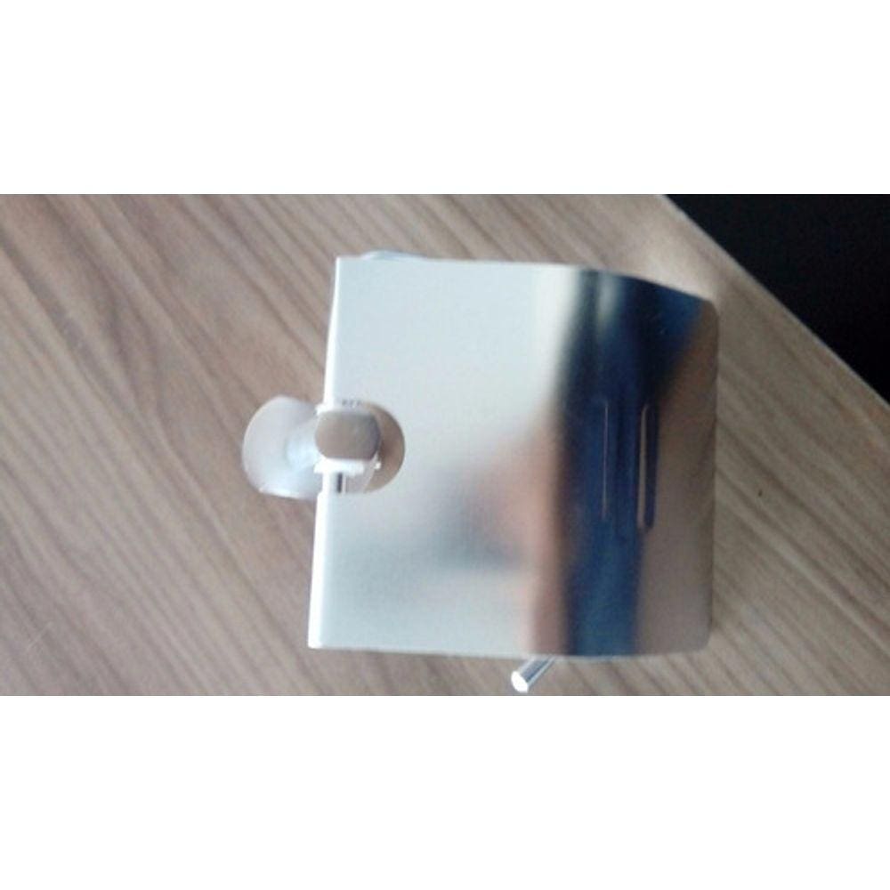 Porta Papel Higiênico Cromado Silver De Metal