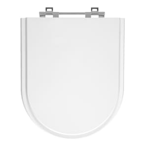 Assento Laqueado Luna Branco Tampa Para Vaso Icasa Em Mdf
