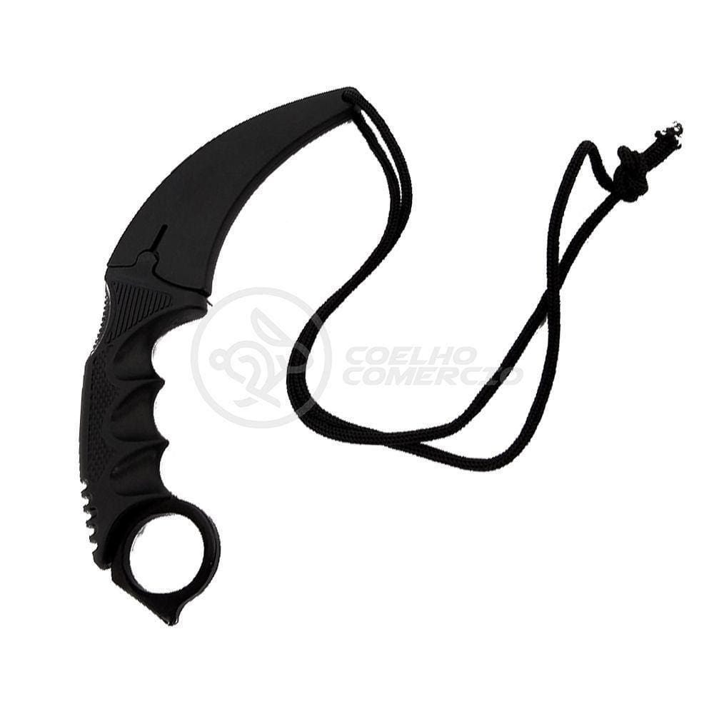 Knife Black Karambit Preto Inox Counter Strike