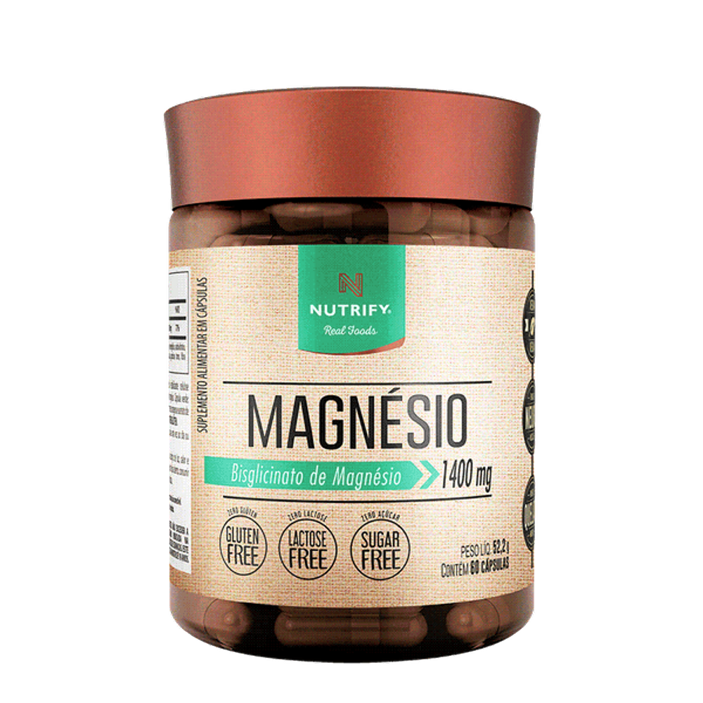 Magnésio Bisglicinato Nutrify 60 Cápsulas
