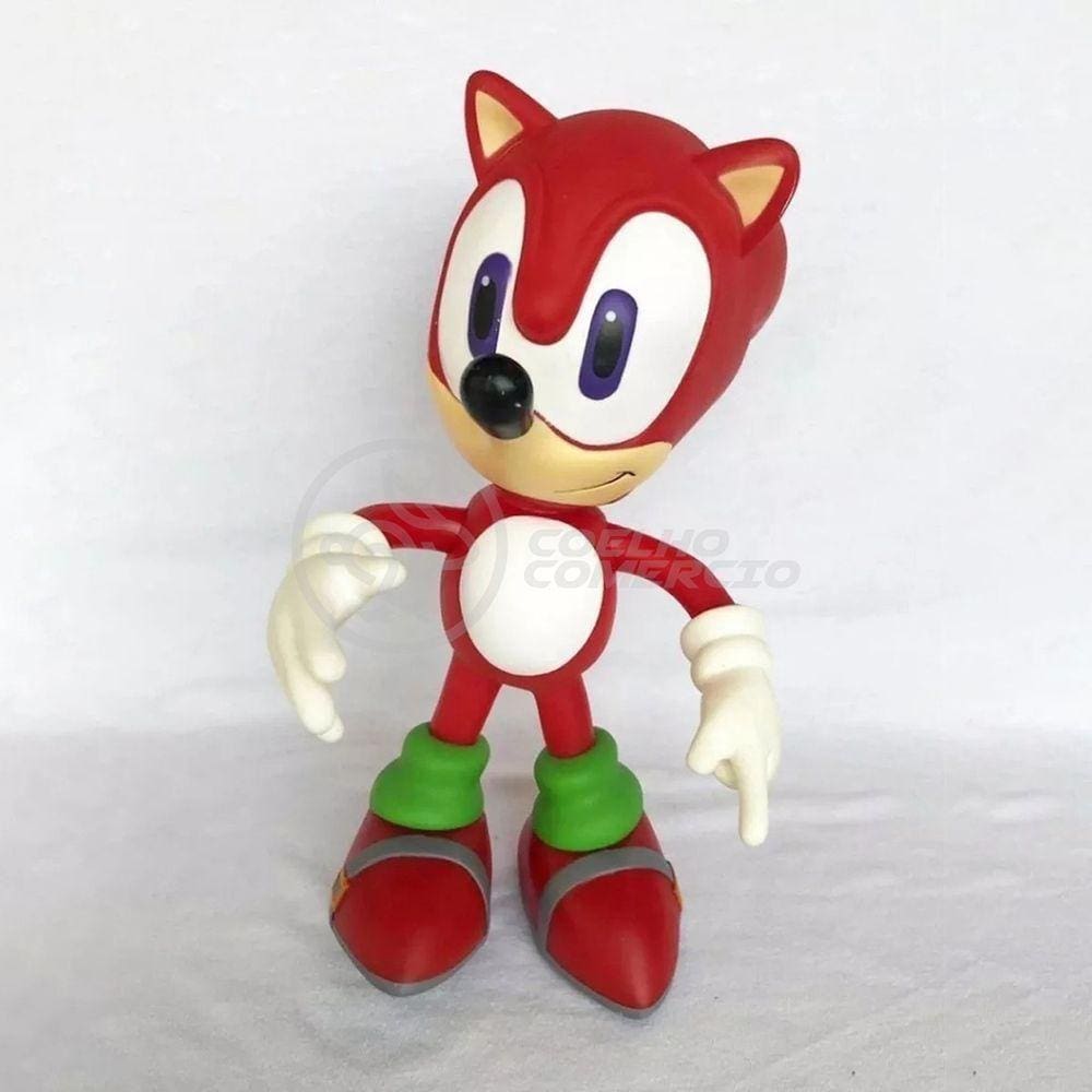 Boneco Action Figure Sonic Red Vermelho 23cm Sonic