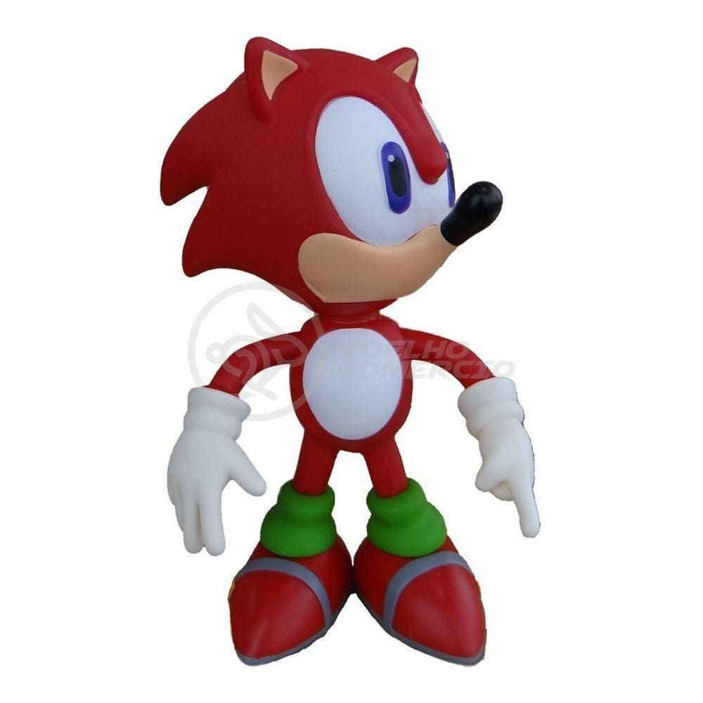 Boneco Action Figure Sonic Red Vermelho 23cm Sonic