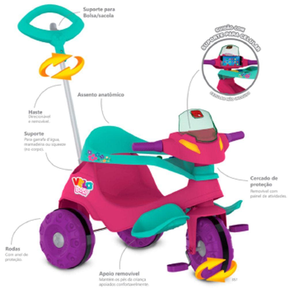Triciclo Velobaby Bandeirante Passeio Pedal - 357