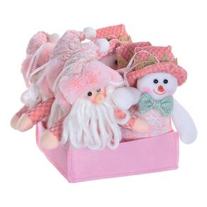 Enfeite Natal Boneco De Neve E Papai Noel 17x14x6cm 1101433
