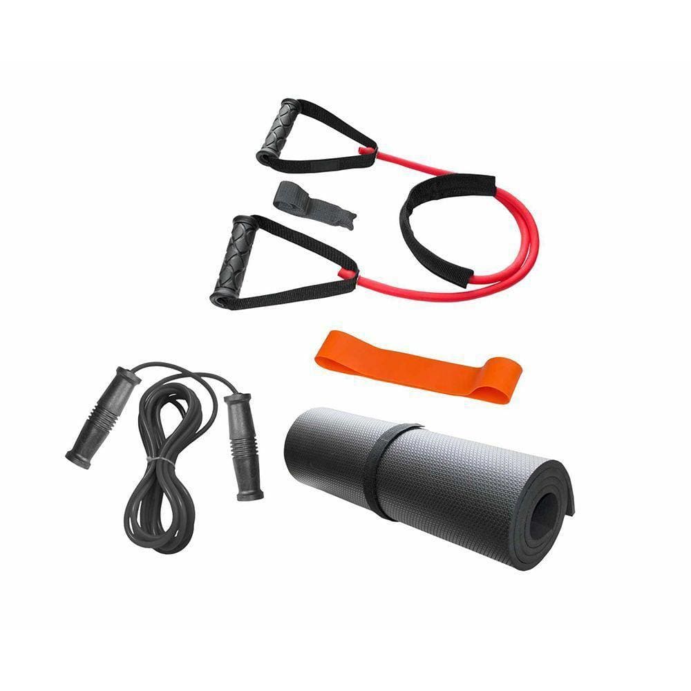 Kit Funcional Fitness Corda De Pular + Mini Band +