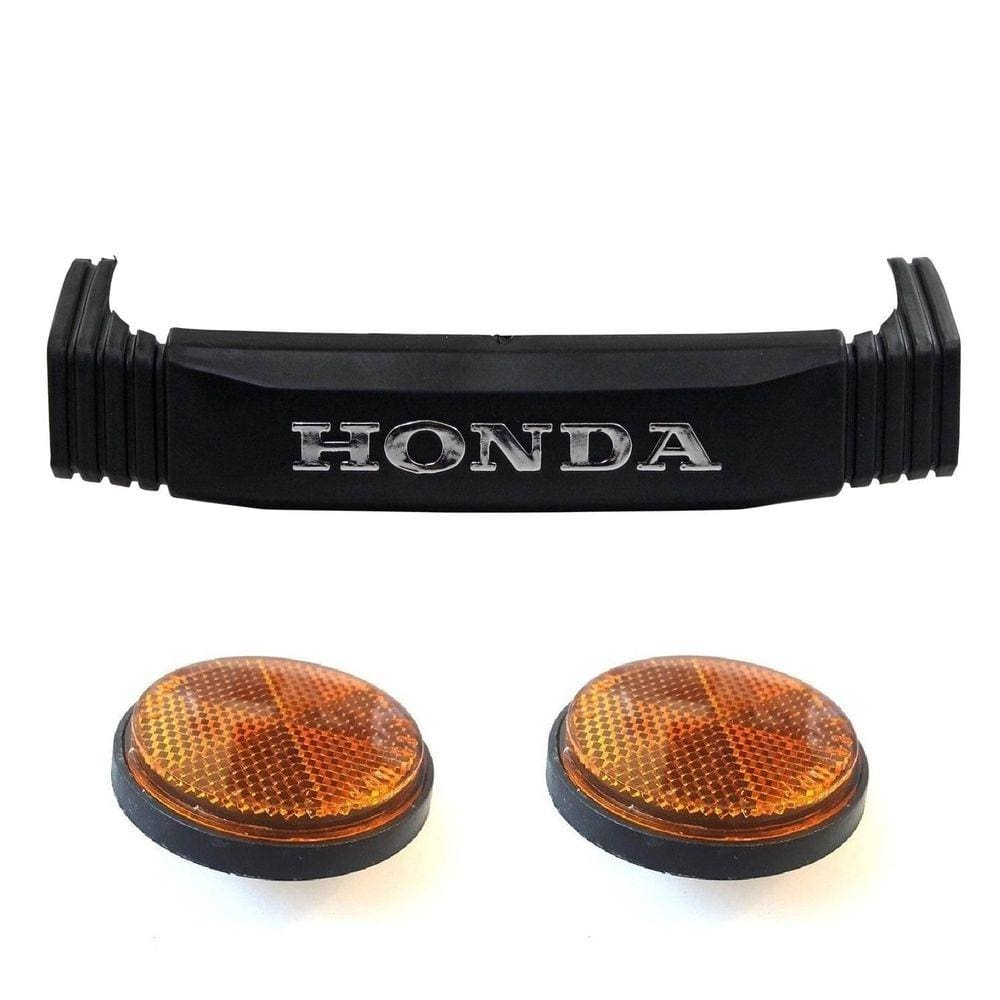 Emblema Frontal + Olho De Gato Cg 125 Ml 125 83/89 Cromado