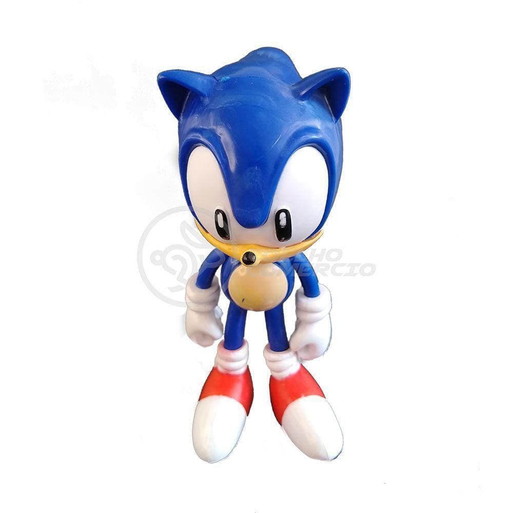 Coleção Boneco Action Figure Sonic The Hedgehog Azul 16Cm