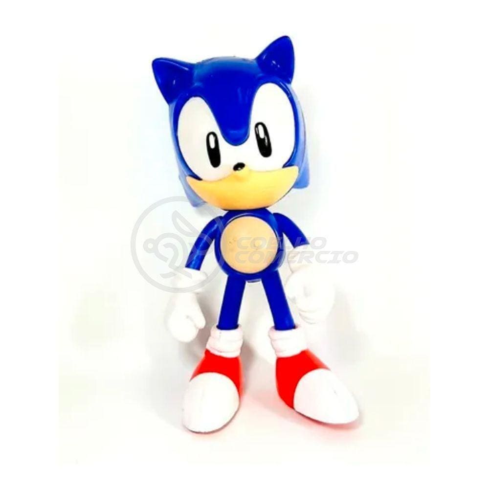 Coleção Boneco Action Figure Sonic The Hedgehog Azul 16Cm