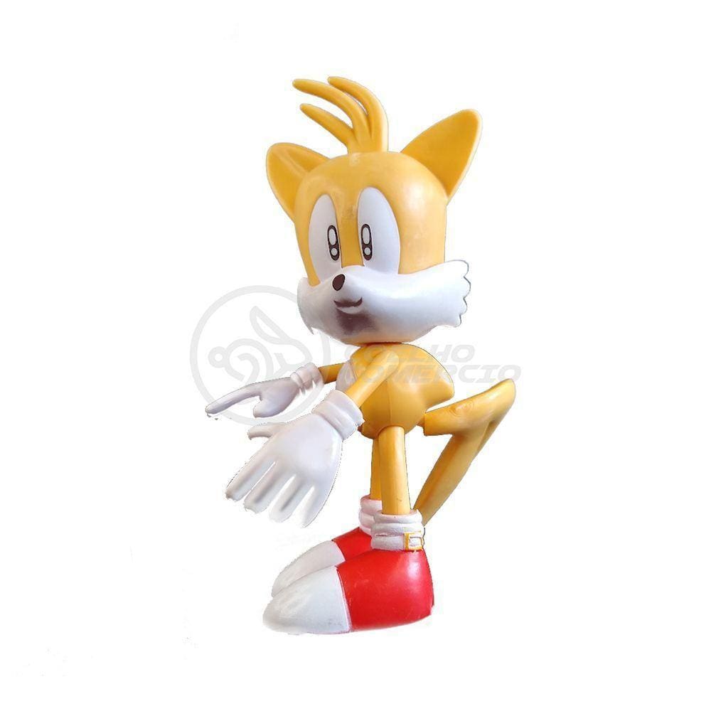 Coleção Boneco Action Figure Tails The Hedgehog Amarelo 16Cm