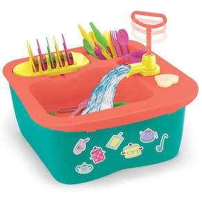 Brinquedo Pia Infantil ACQUA BRINK Sai Água de Verdade Lava Louça com Acessórios Home Play Ref.8000