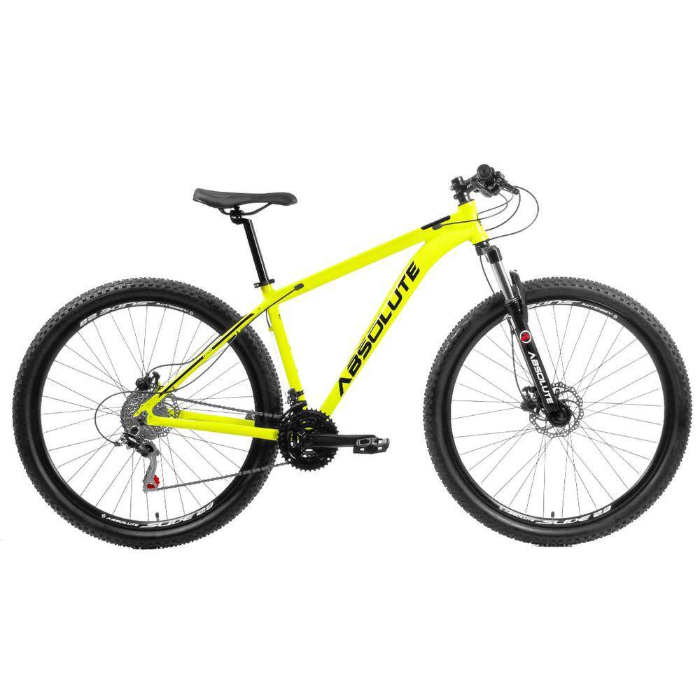 Bicicleta Absolute Nero 4 Aro 29 Susp. Dianteira 21 Marchas - Amarelo