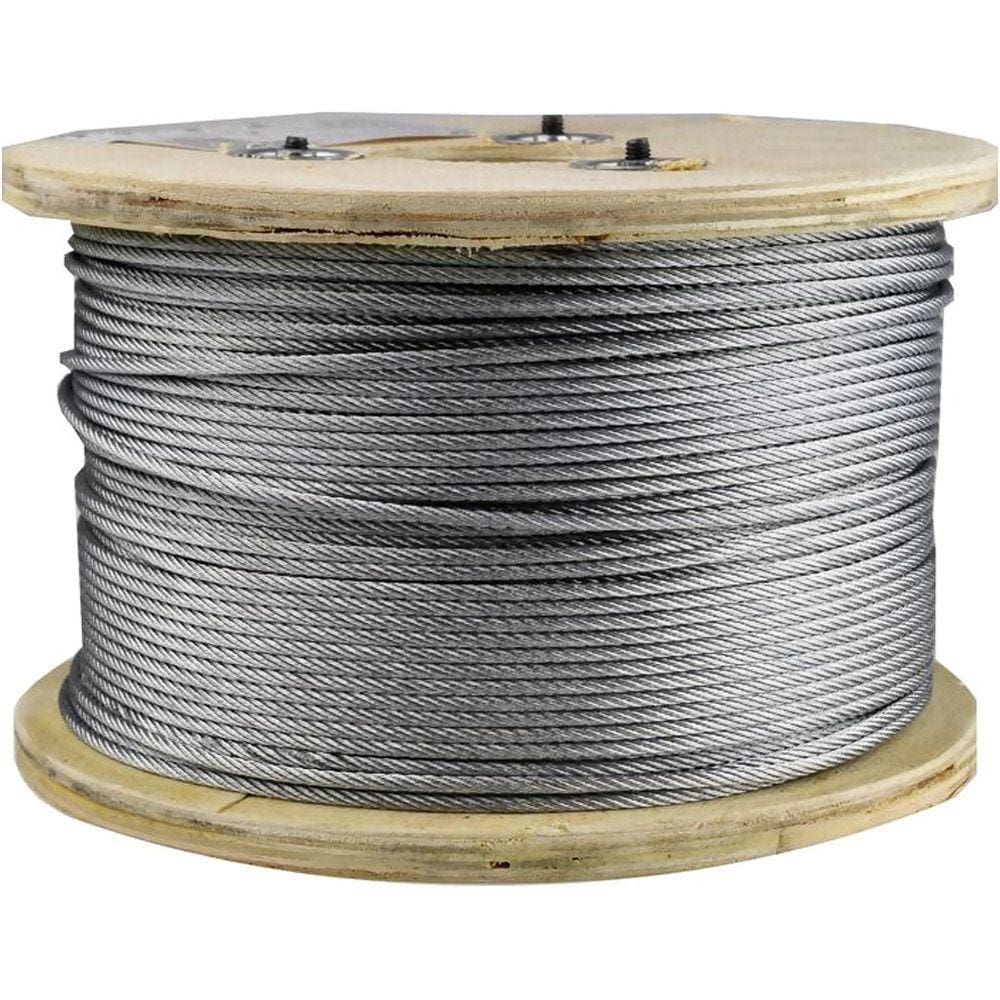 Cabo de Aço Alma de Fibra Galvanizado 6x7 1/4 250 Metros - Starfer