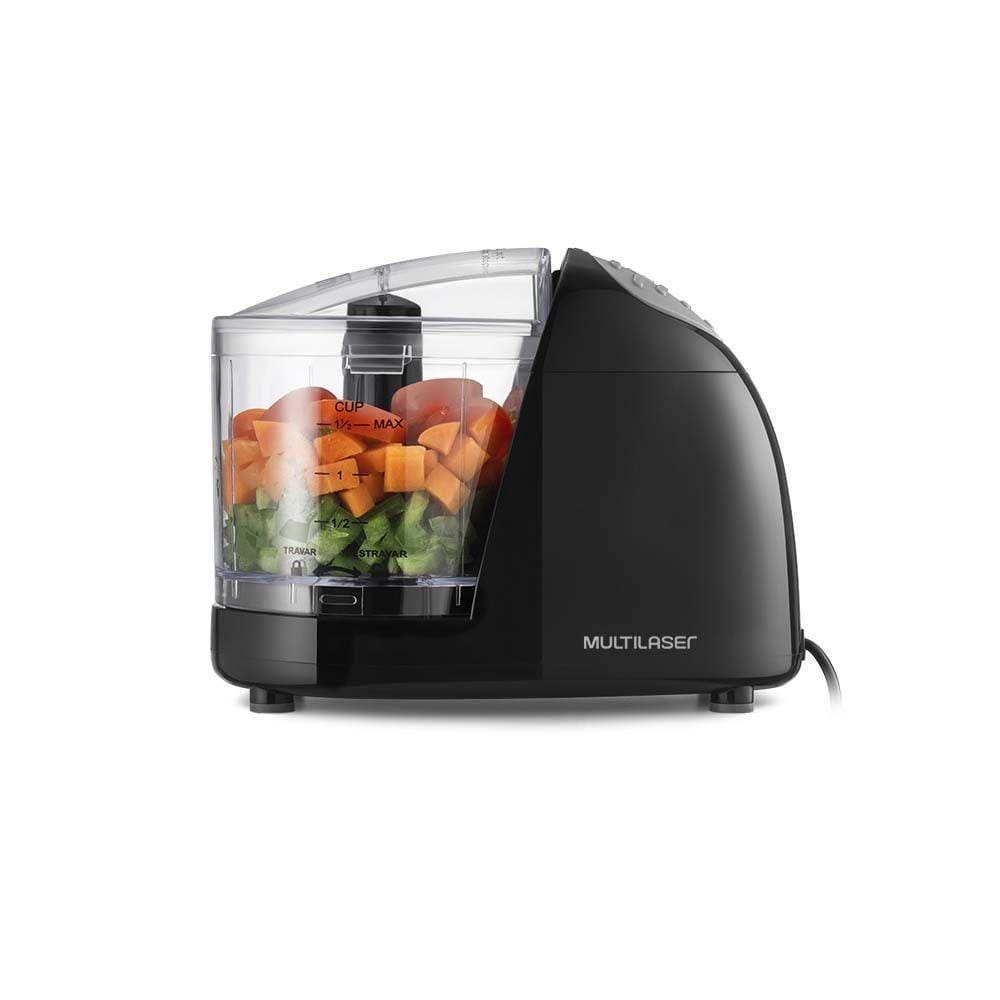 Mini Processador Alimentos Multilaser 350ml Preto Preto 220v