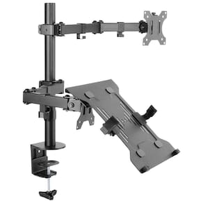 Suporte Para Monitor E Notebook Com Articulação Dupla - Plms