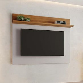 Painel Para TV de até 50 Polegadas NT 1185 Notável Móveis Off White / Freijo Trend