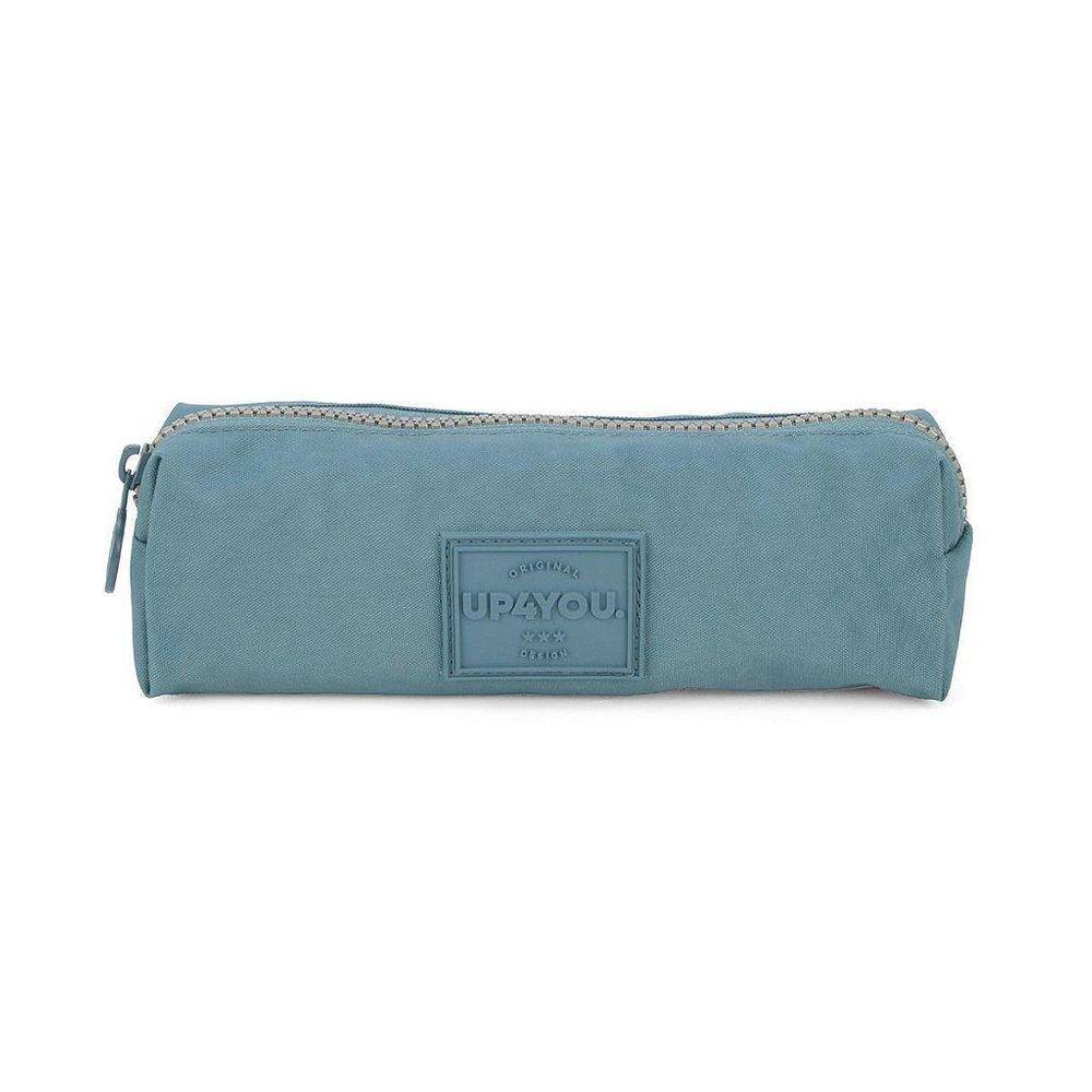 Estojo Escolar Up4You Tecido Crinkle Tactel Azul