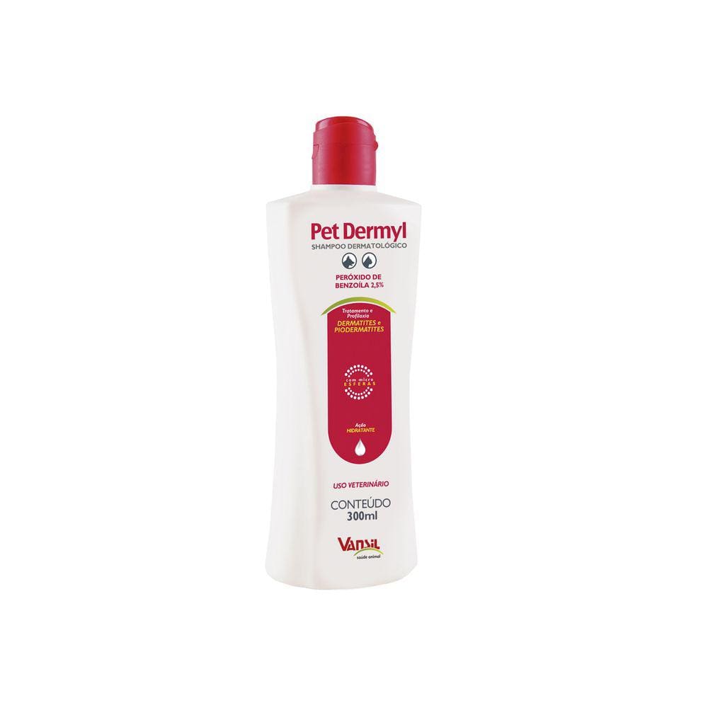 Pet Dermyl 300 ml Shampoo dermatológico Vansil