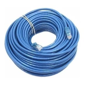 Cabo De Rede 10 Metros Ethernet Lan Rj45 Cftv Azul C/ 10Mts