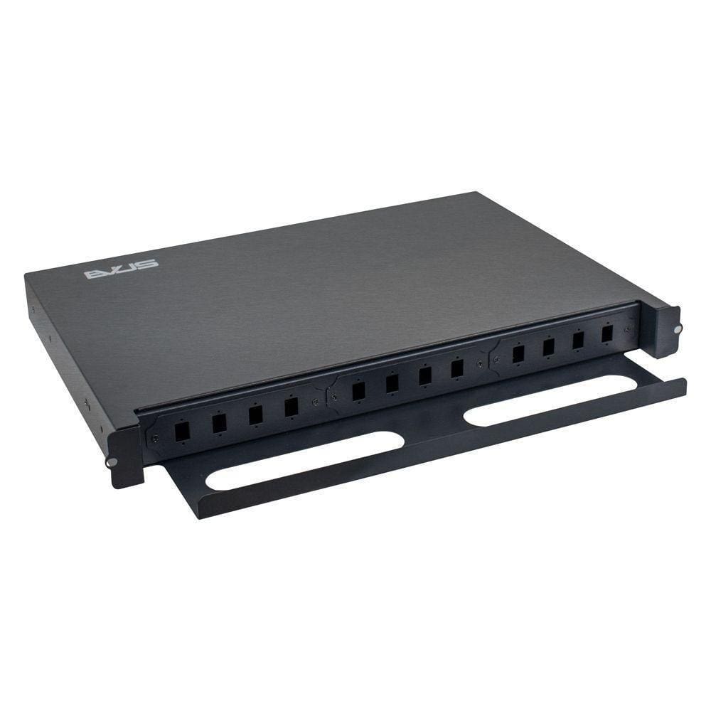 Caixa Dio 19" Evus Ev-dio12 12fo Para Rack Preto
