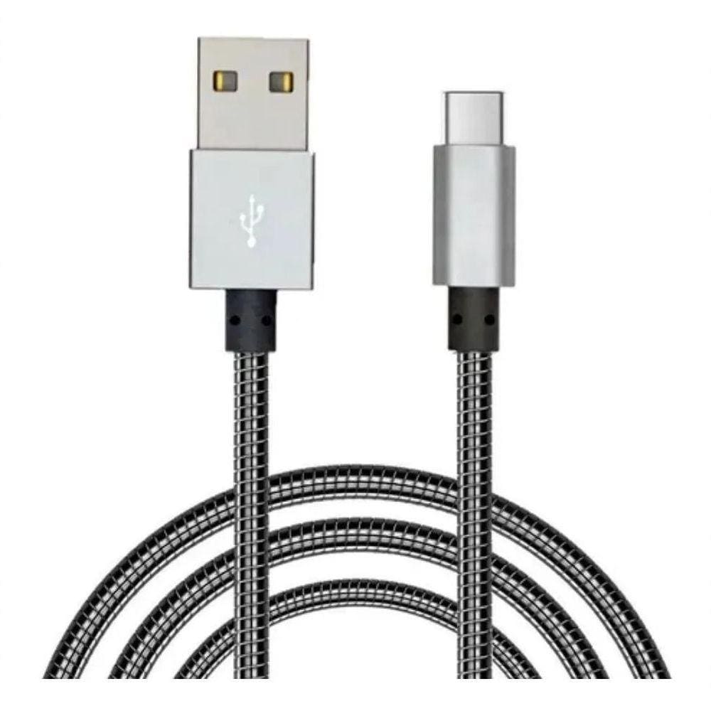 Cabo Metal Reforçado Micro Usb