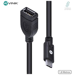 Cabo Usb Tipo C X Extensor Usb A Fêmea 2.0 1.8 Metros - C20U