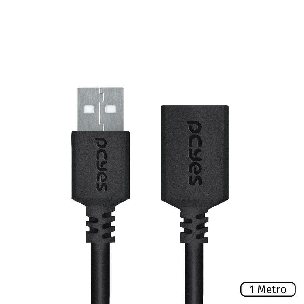 Cabo Extensor Usb A 2.0 Macho Para Usb A 2.0 Femea 28Awg Pur