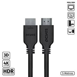 Cabo Hdmi 2.0 4K 28Awg Puro Cobre 5 Metros - Phm20-5