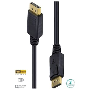 Cabo Displayport 1.3V Ultra Hd 60Hz 3 Metros - Dp13-3
