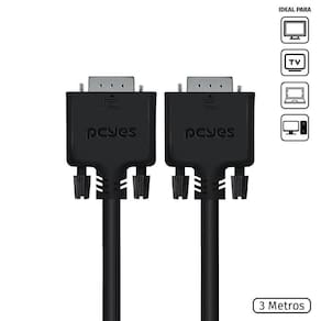 Cabo De Vídeo Vga 15 Pinos Macho Para Vga 15 Pinos Macho 28A